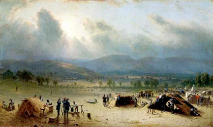 Le 7e régiment américain près de Frederick, Maryland, 1863